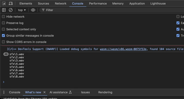 Screenshot showing the contents of DS4QB2.DAT in the console